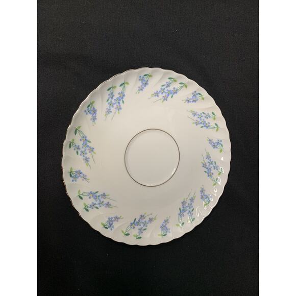 Royal Tettau “Forget Me Not” Porcelain 6” Saucer (Germany) 1950s - Picture 1 of 5